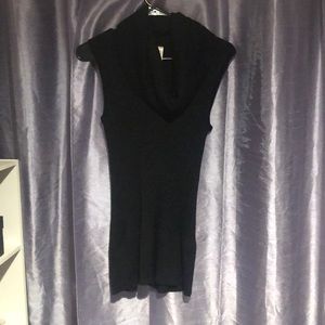 Black turtleneck tank top size large.